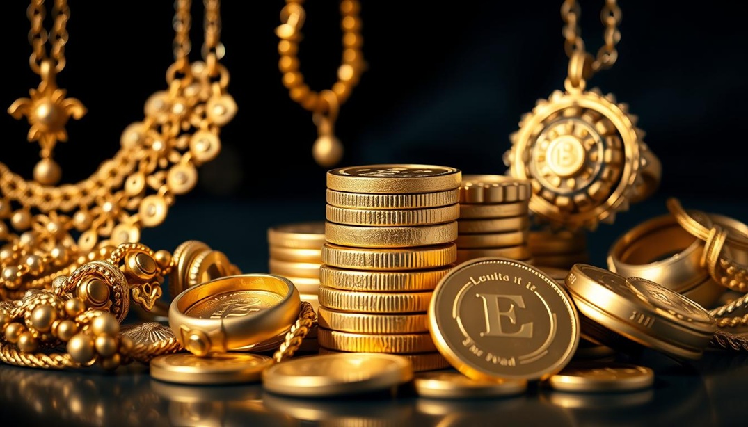 Vault of gold coins representing community wealth built through BBC